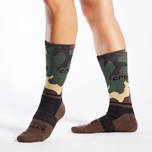 CROCS Socks quarter Adult Camo Sz Med